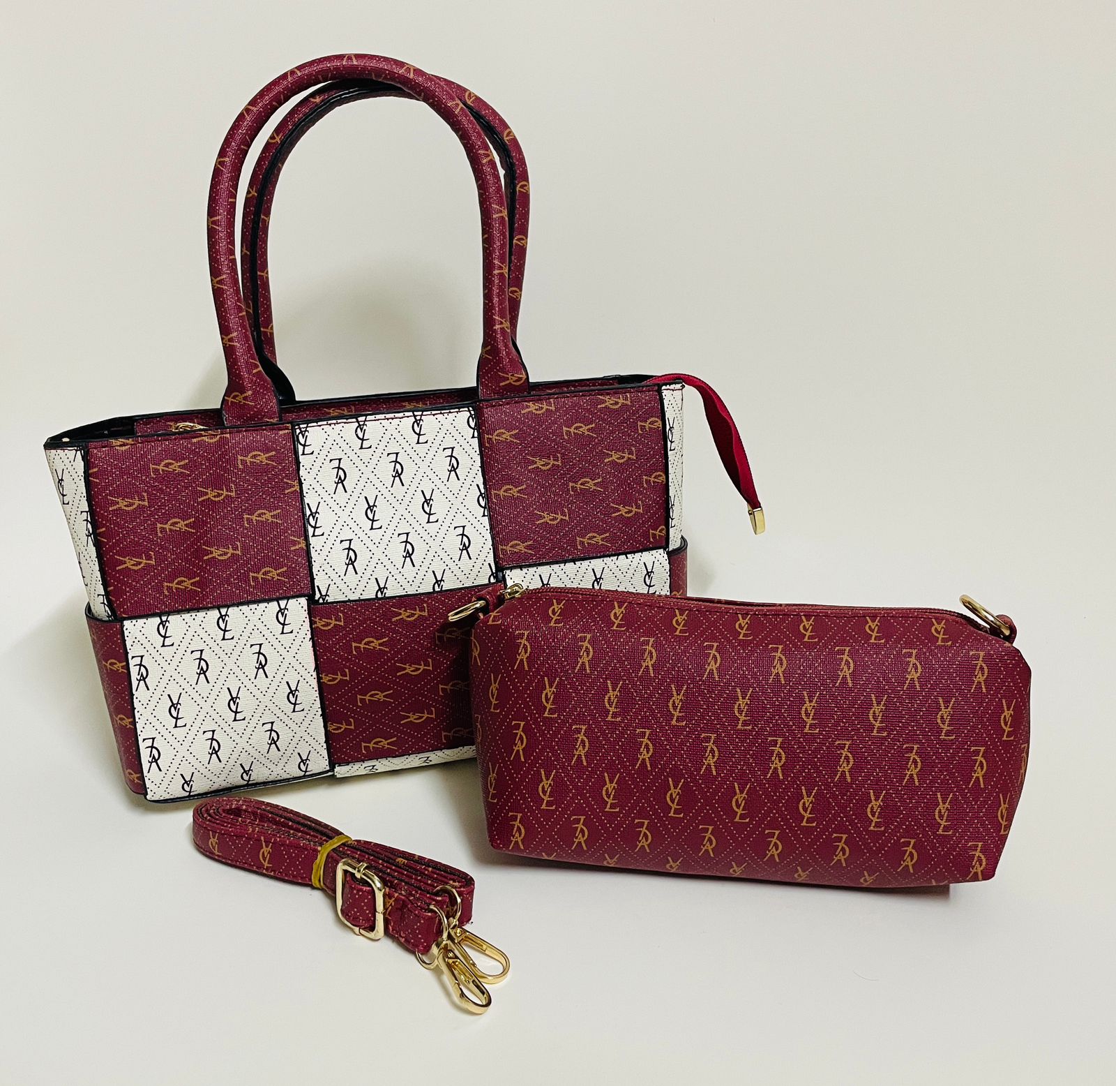 Lady Checker Bag Red