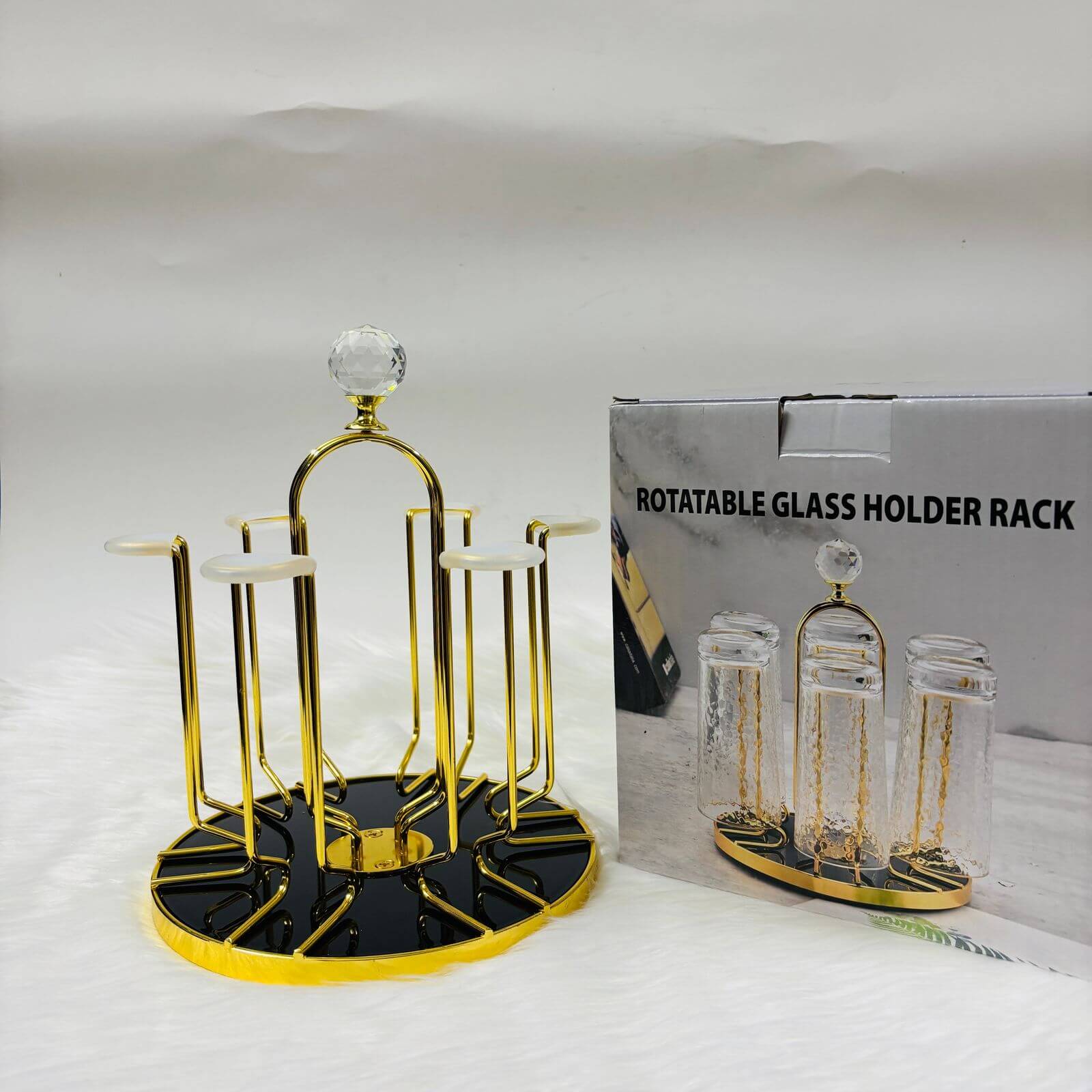 Rotatable Glass Holder Diamond