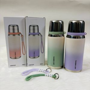 Hot-Cold Vaccum Flask Green+Purple Duo