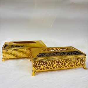 Golden Tissue Box