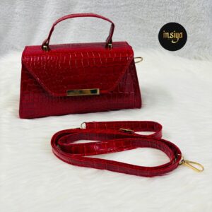 Alligator Handbag Red